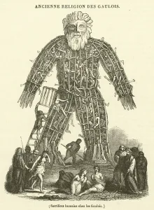 Sacrifices humains chez les Gaulois (engraving) Sacrifices humains chez les Gaulois (engraving)