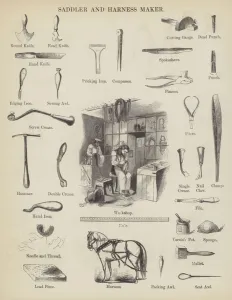 Saddler and Harness Maker (engraving) Saddler and Harness Maker (engraving)