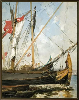 Sailboats on the Bosphorus in Turkey Painting by Alberto Pasini (1826-1899 Sailboats on the Bosphorus in Turkey Painting by Alberto Pasini (1826-1899