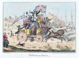 Sailors on a Cruise, published by James Robins, 1st September 1825 (coloured etching) Sailors on a Cruise, published by James Robins, 1st September 1825 (coloured etching)