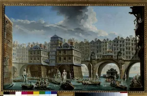 The sailor's game between the Pont Notre-Dame and the Pont-au-Change A nautical game The sailor's game between the Pont Notre-Dame and the Pont-au-Change A nautical game