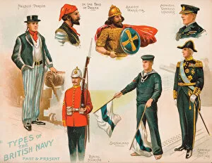 Military Service Gallery: Sailors of the Royal Navy (chromolitho)