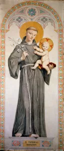 Saint Anthony of Padua (San Antonio di Padova). Painting by Jean Auguste Dominique Ingres Saint Anthony of Padua (San Antonio di Padova). Painting by Jean Auguste Dominique Ingres