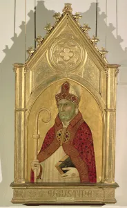 Saint Augustine, 1320s (egg tempera and gold on panel) Saint Augustine, 1320s (egg tempera and gold on panel)