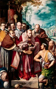 Saint Charles Borromee communicating pestiferes The Italian prelate Charles Borromee Saint Charles Borromee communicating pestiferes The Italian prelate Charles Borromee