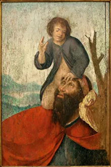 Saint Christopher - Painting from the workshop of Brother Carlos (Flemish painter active between 1517 and 1544) Saint Christopher - Painting from the workshop of Brother Carlos (Flemish painter active between 1517 and 1544)