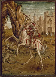 Saint George Killing the Dragon (Predelle of Pala Odoni), c.1490 (tempera on wood) Saint George Killing the Dragon (Predelle of Pala Odoni), c.1490 (tempera on wood)