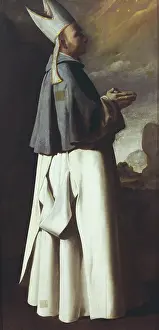 Saint Hugues de Grenoble (Hugues de Chateauneuf) (oil on canvas) Saint Hugues de Grenoble (Hugues de Chateauneuf) (oil on canvas)