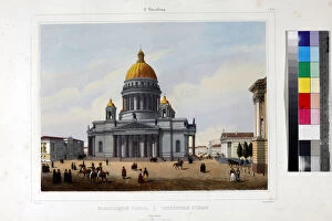 The Saint Isaac's Cathedral (Cathedrale Saint Isaac) in Saint Petersburg par Benoist, Philippe (1813-after 1879)