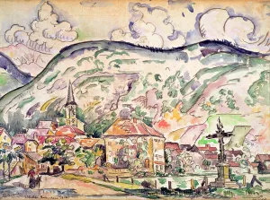 Saint-Julien-Beauchene, 1914 (watercolour on paper) Saint-Julien-Beauchene, 1914 (watercolour on paper)