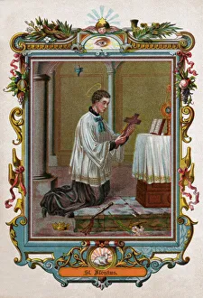 Saint Louis of Gonzague. circa 1900 (illustration) Saint Louis of Gonzague. circa 1900 (illustration)