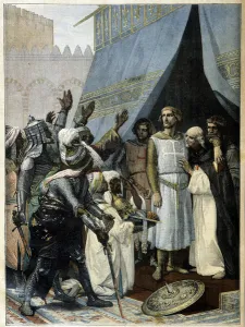 Saint Louis in Jerusalem (from the painting by Cabanel) - in '" Saint Louis in Jerusalem (from the painting by Cabanel) - in '"