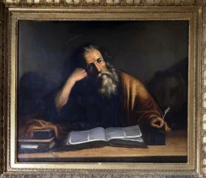 Saint Mark Writing the Gospel - attributed to Veronese, Church of La Turbie Saint Mark Writing the Gospel - attributed to Veronese, Church of La Turbie