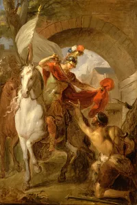 Saint Martin Sharing his Coat with a Beggar, c.1737 (oil on canvas) Saint Martin Sharing his Coat with a Beggar, c.1737 (oil on canvas)