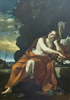 Mary Madgalena Collection: Saint Mary Magdalene penitent, 17th century (oil on canvas)