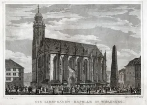 Saint Mary of Wurzburg. (engraving, ca. 1850) Saint Mary of Wurzburg. (engraving, ca. 1850)