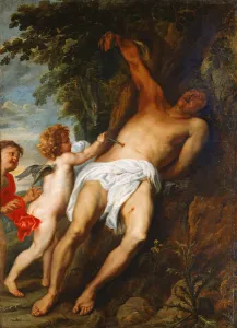 Saint Sebastian Rescued by Angels (oil on canvas) Saint Sebastian Rescued by Angels (oil on canvas)