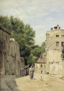 Saint-Vincent Street, Montmartre (oil on canvas) Saint-Vincent Street, Montmartre (oil on canvas)