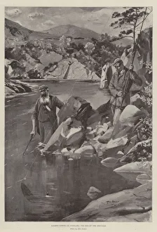 Salmon-Fishing in Scotland, the End of the Struggle (litho) Salmon-Fishing in Scotland, the End of the Struggle (litho)