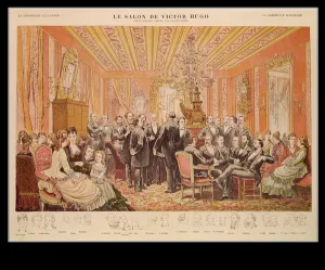 The Salon of Victor Hugo (1802-85) 21 rue de Clichy, illustration from La Chronique The Salon of Victor Hugo (1802-85) 21 rue de Clichy, illustration from La Chronique
