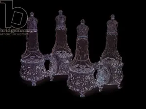 Salt Cellars, The Leinster Service, 1745-46 (silver) Salt Cellars, The Leinster Service, 1745-46 (silver)