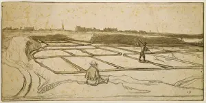 Salt-Mining in Le Croisic, 1645 (chalk, pen and brush on paper) Salt-Mining in Le Croisic, 1645 (chalk, pen and brush on paper)