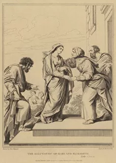 The Salutation of Mary and Elizabeth, Luke (engraving)
