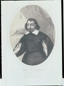 Samuel de Champlain (1567-1635) 1854 (engraving) Samuel de Champlain (1567-1635) 1854 (engraving)