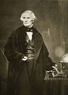 Morse Gallery: Samuel Finley Breese Morse at the Academy of Design in New York, 1841 (b / w photo)