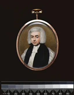 Samuel Hallifax, Bishop of Gloucester, 1788 (w/c on ivory) Samuel Hallifax, Bishop of Gloucester, 1788 (w/c on ivory)
