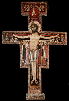 The San Damiano cross, c.1100 (painted wood)