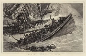 On the Sands, the Lifeboat waiting for a Chance (engraving) On the Sands, the Lifeboat waiting for a Chance (engraving)
