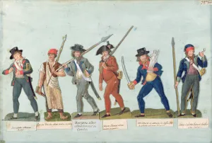 Sans Culotte Lighting his Pipe, Young Butcher, Bourgeois Going to Guard, Huntsman Sans Culotte Lighting his Pipe, Young Butcher, Bourgeois Going to Guard, Huntsman