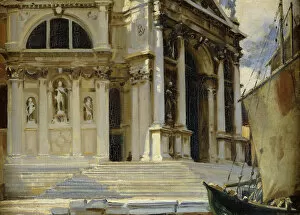 Santa Maria della Salute, Venice, (oil on canvas)