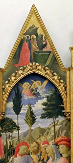 Joseph Of Arimathaea Gallery: Santa Trinita Altarpiece, frame and pinnacles by Lorenzo Monaco (Piero di Giovanni) (c