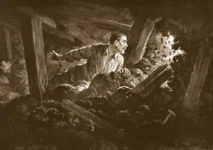 Sapper W. Hackett refuses to leave a comrade who was lying seriously injured in a mine Sapper W. Hackett refuses to leave a comrade who was lying seriously injured in a mine