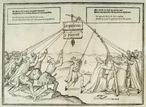 Satirical illustration of the Spanish Inquisition (engraving) Satirical illustration of the Spanish Inquisition (engraving)