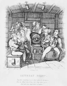Images Dated 16th March 2011: Saturday Night (engraving)