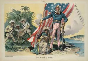 'Save me from my friends!', 1898 (chromolithograph) 'Save me from my friends!', 1898 (chromolithograph)