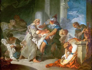 The Saving of the Infant Pyrrhus (oil on canvas) The Saving of the Infant Pyrrhus (oil on canvas)