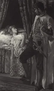But when he saw her asleep, he thought he would not shed her blood But when he saw her asleep, he thought he would not shed her blood