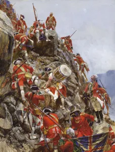 Scaling of the Heights of Abraham (watercolour) Scaling of the Heights of Abraham (watercolour)