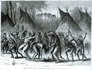 Scalp Dance from Sketches of Indian Warfare (engraving) Scalp Dance from Sketches of Indian Warfare (engraving)