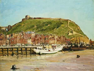 Images Dated 22nd October 2011: Scarborough Castle, (oil on canvas)