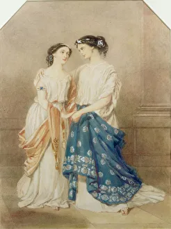 Scene from the 1848 production of Antigone at the St. James Theatre with Mlle Scene from the 1848 production of Antigone at the St. James Theatre with Mlle