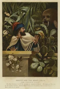 Scene from Beauty and the Beast (colour litho) Scene from Beauty and the Beast (colour litho)