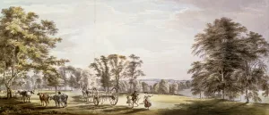 A Scene in the Earl of Bute's Park at Luton 1763-65 (pencil, pen & ink A Scene in the Earl of Bute's Park at Luton 1763-65 (pencil, pen & ink