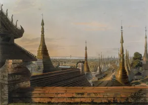 Scene upon the Eastern Road from Rangoon Looking Towards the South Scene upon the Eastern Road from Rangoon Looking Towards the South