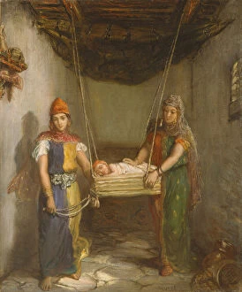 Constantine Collection: Scene in the Jewish Quarter of Contantine, 1851 (oil on canvas)