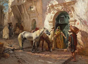 A Scene in Morocco; Scene prise au Maroc, 1885 (oil on canvas) A Scene in Morocco; Scene prise au Maroc, 1885 (oil on canvas)